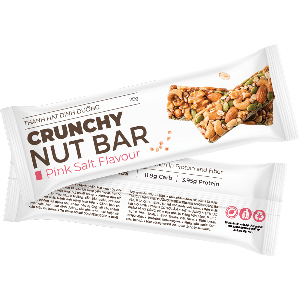 Thanh Năng Lượng Siêu Hạt Dinh Dưỡng Crunchy Nut Bar Healthy HeBekery