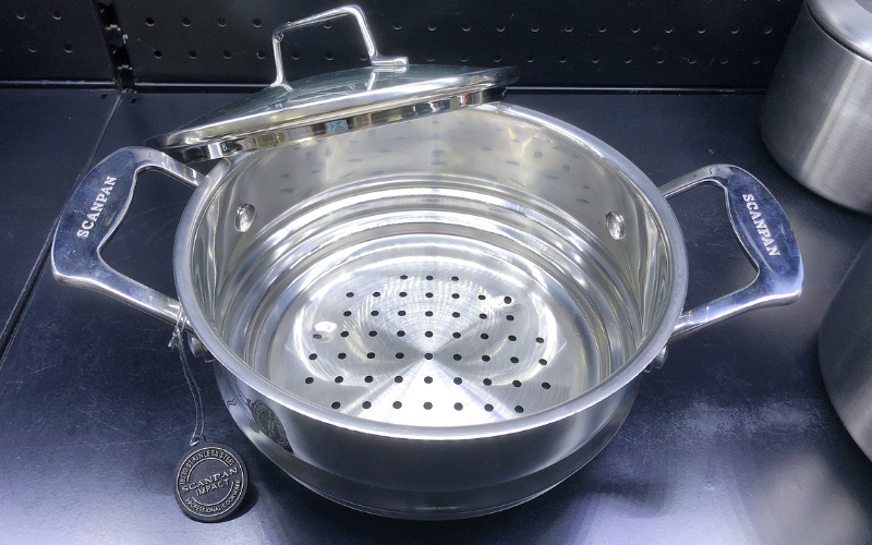 Vỉ hấp Scanpan inox cao cấp 3 lớp chính hãng