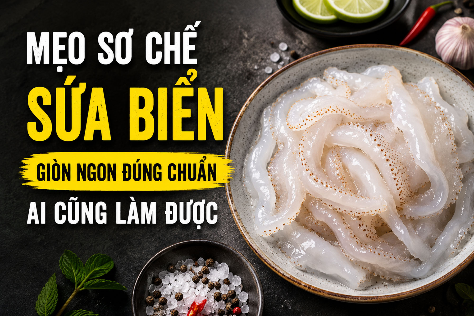 Mẹo sơ chế sứa biển giòn ngon đúng chuẩn ai cũng làm được