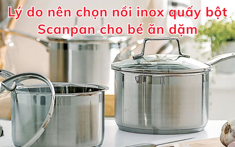 Lý do nên chọn nồi inox quấy bột Scanpan Impact cho bé ăn dặm