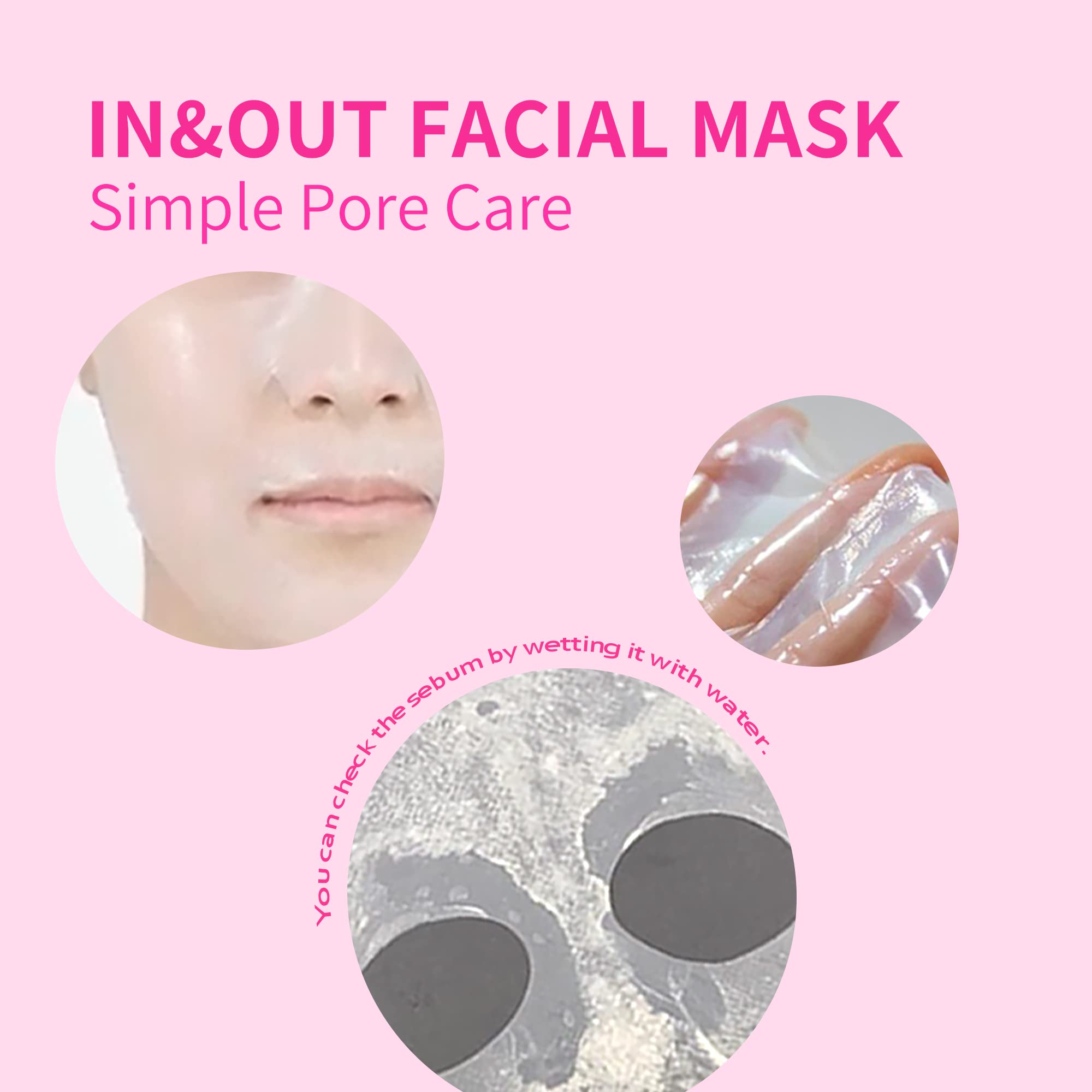 B:VID IN & OUT FACIAL MASK/ MẶT NẠ HÚT DẦU, SỢI BÃ NHỜN, MỤN ĐẦU ĐEN VÀ THU NHỎ LỖ CHÂN LÔNG | Pharma Cosmetics