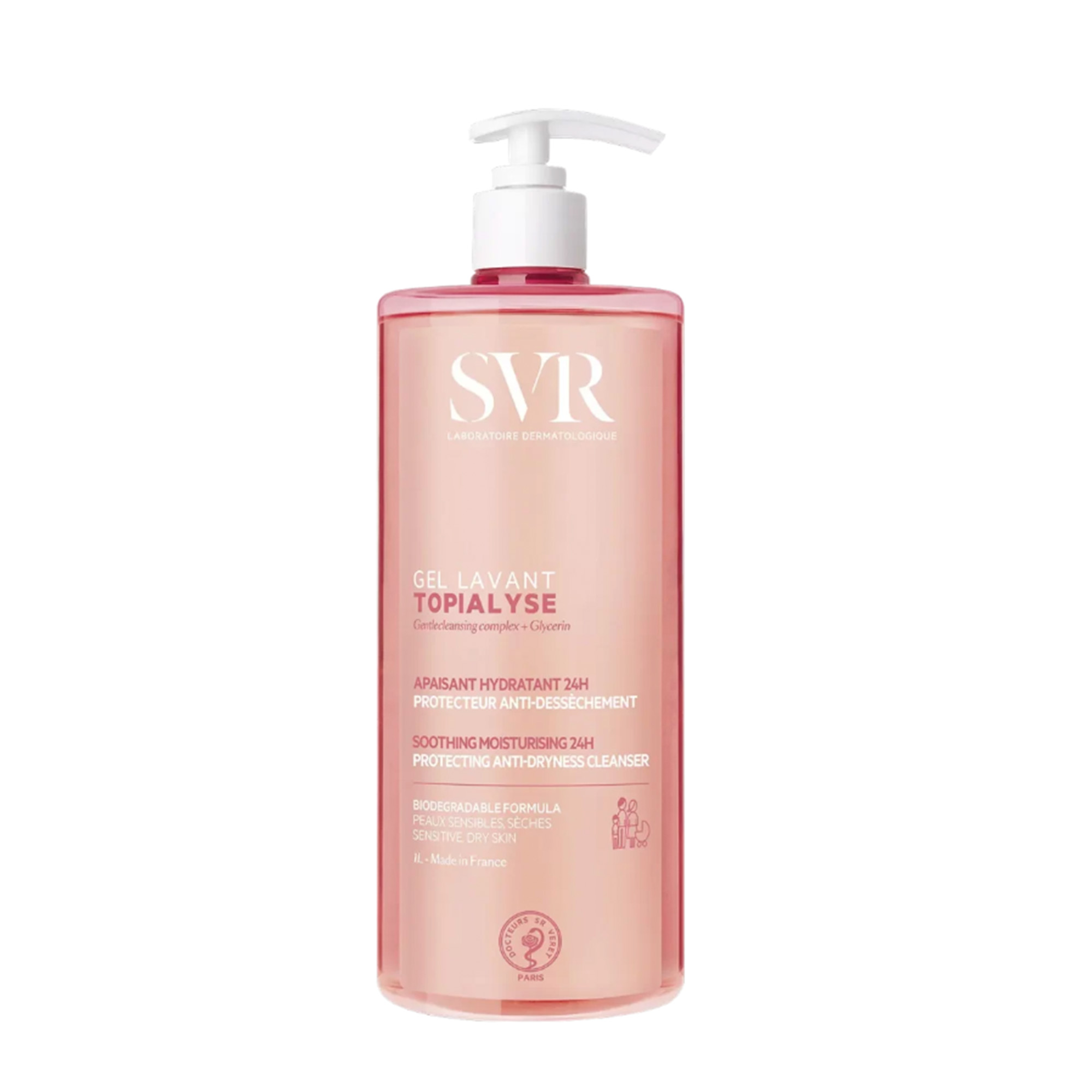 SVR Topialyse Gel Lavant: Gel Rửa Mặt Và Tắm Gội Dịu Nhẹ Cho Da Khô, Nhạy Cảm