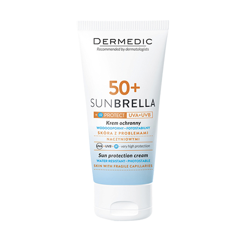 DERMEDIC SUNBRELLA SUN PROTECTION CREAM SKIN WITH VASCULAR PROBLEMS SPF 50+/ KEM CHỐNG NẮNG DÀNH CHO DA NHẠY CẢM 50G