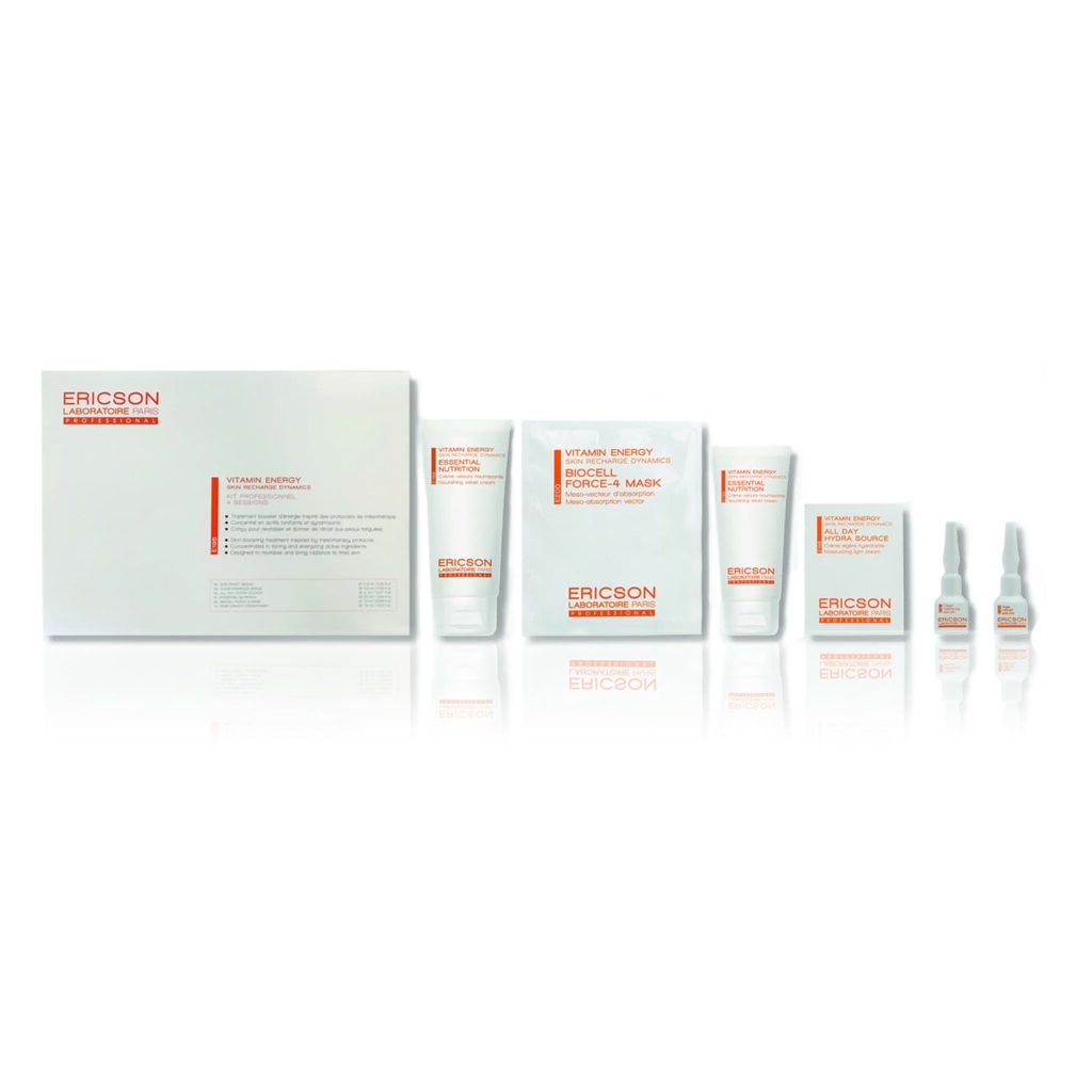 ERICSON LABORATOIRE VITAMIN ENERGY KIT 4 SESSIONS - Bộ Trị Liệu Nạp Năng Lượng & Tái Tạo Da