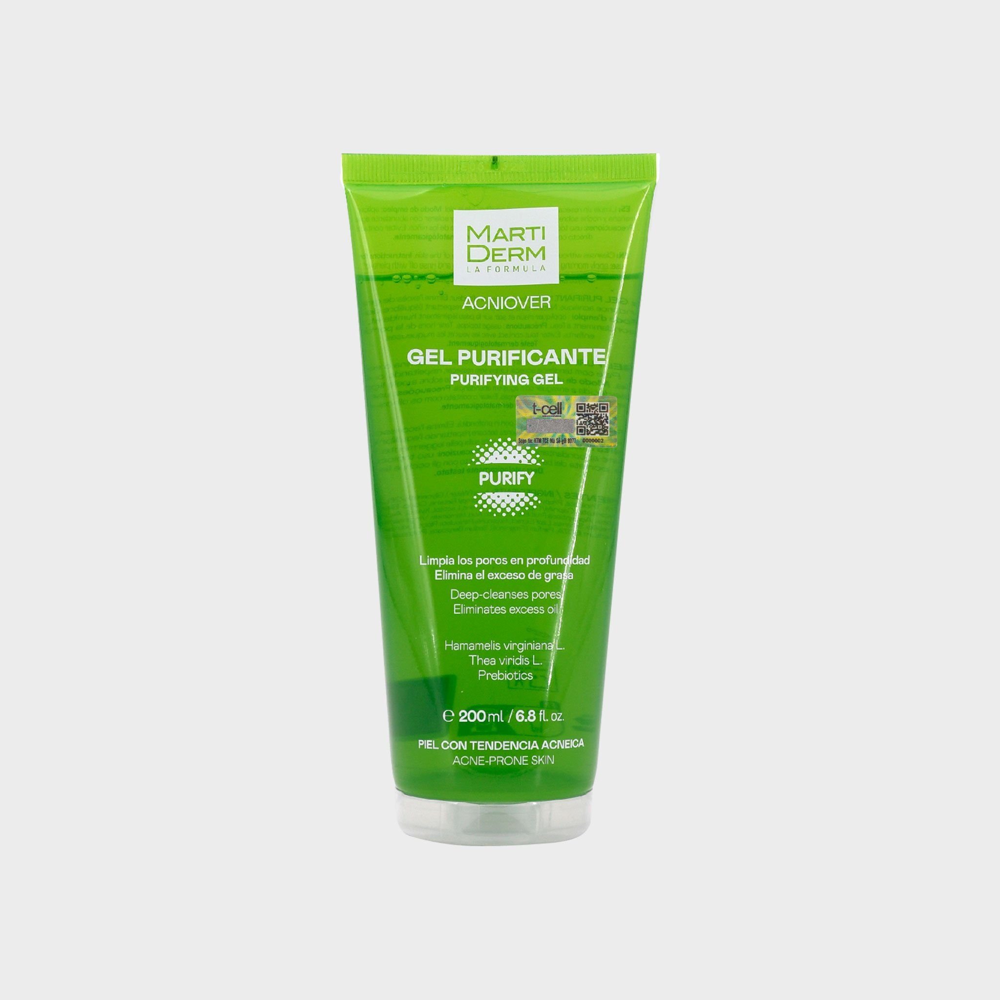 MARTIDERM ACNIOVER PURIFYING GEL / SỮA RỬA MẶT CHO DA DẦU MỤN
