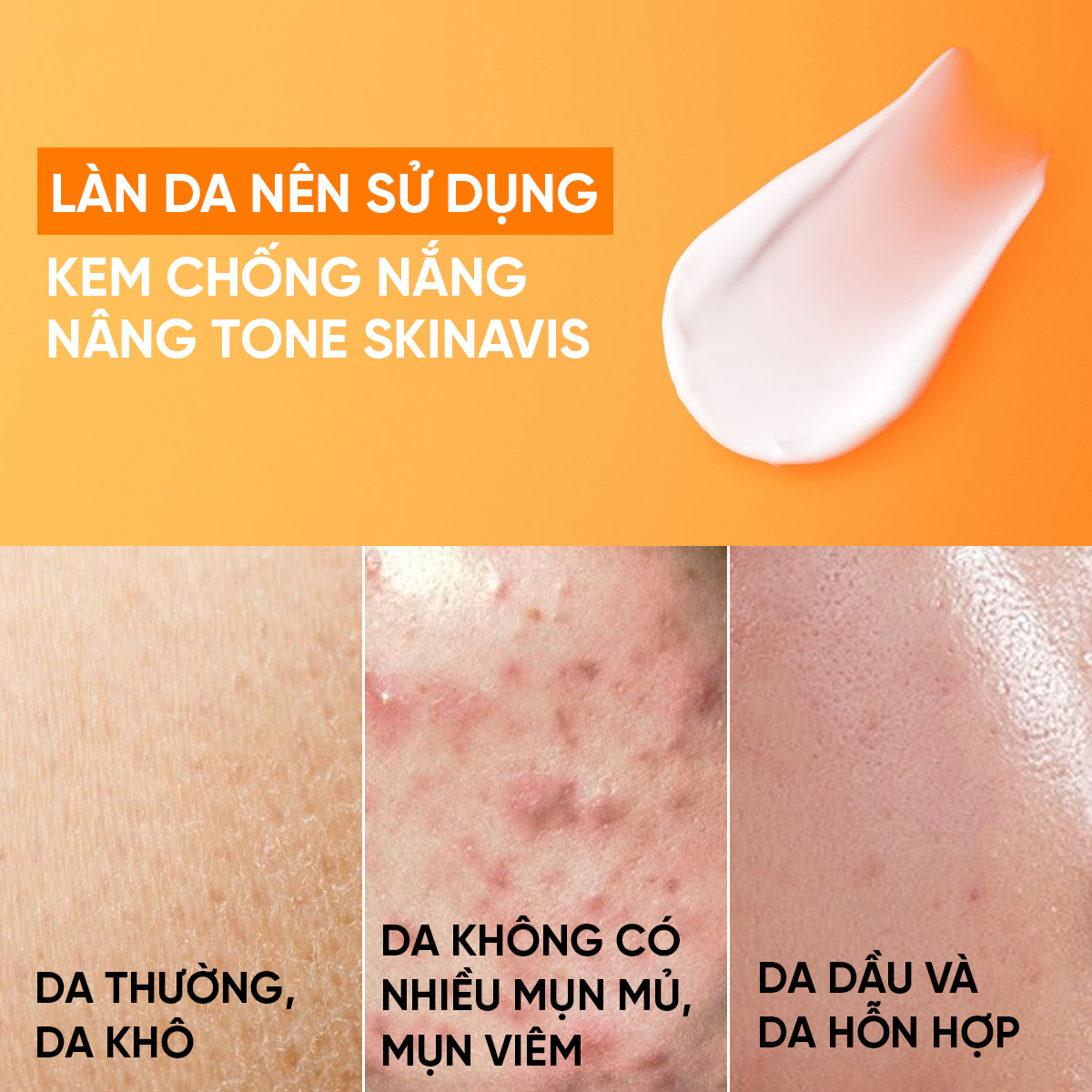 SKINAVIS ADVANCE SUNSCREEN TONE UP: Kem Chống Nắng Vật Lý Nâng Tông, Bảo Vệ Toàn Diện & Sáng Da