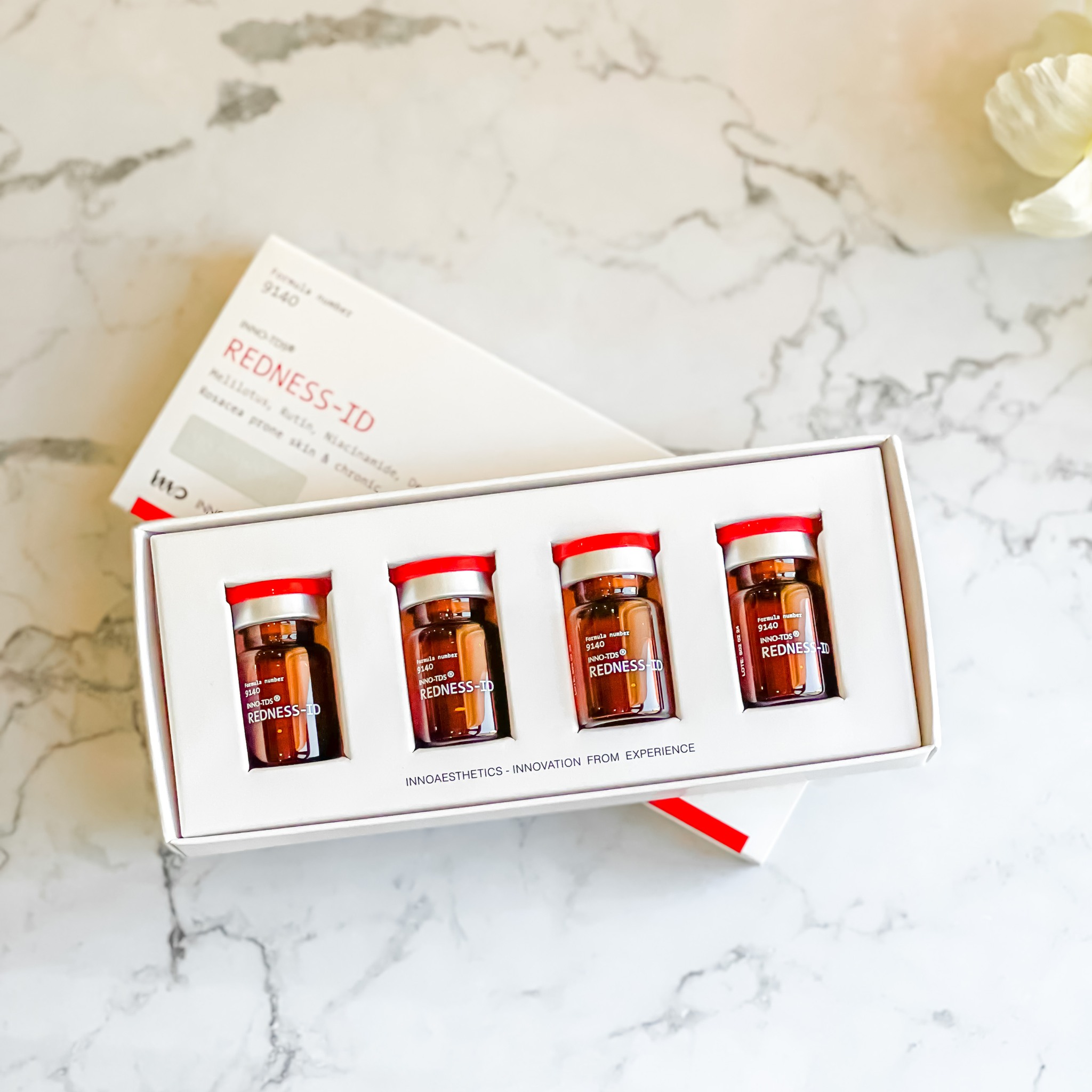 INNOAESTHETICS REDNESS-ID: Giải Pháp Triệt Để Cho Da Rosacea, Giãn Mao Mạch & Nhiễm Corticoid