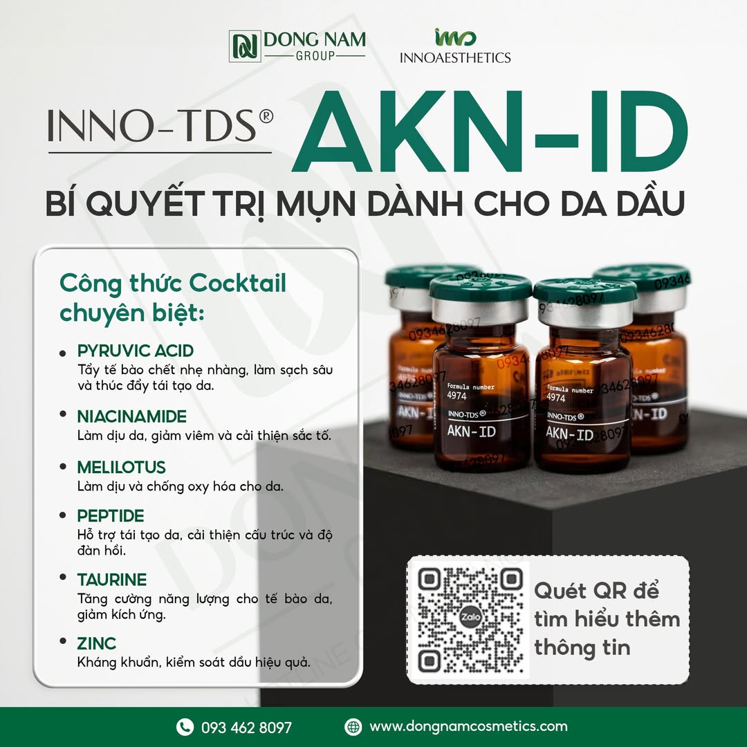 INNOAESTHETICS AKN-ID: Mesotherapy Đặc Trị Mụn và Da Dầu Hàng Đầu Châu Âu