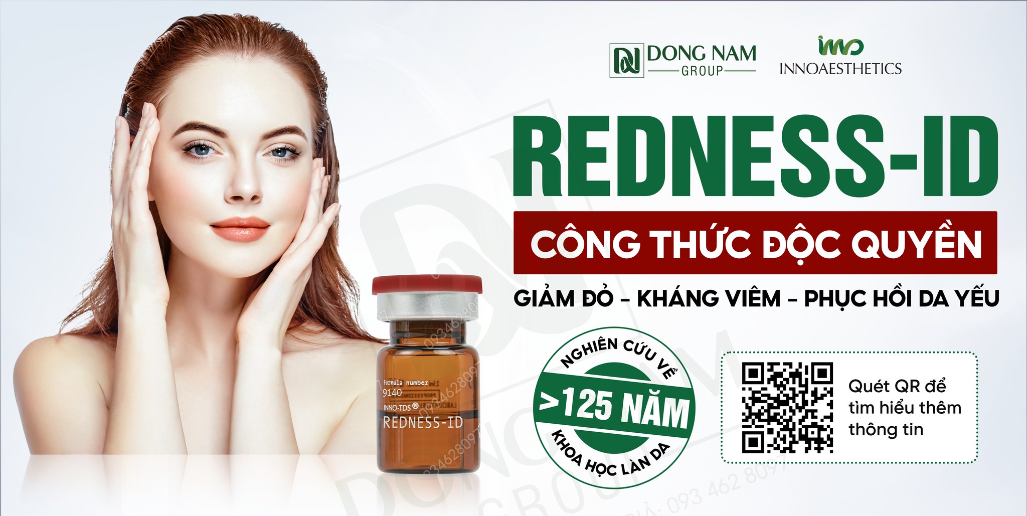 INNOAESTHETICS REDNESS-ID: Giải Pháp Triệt Để Cho Da Rosacea, Giãn Mao Mạch & Nhiễm Corticoid