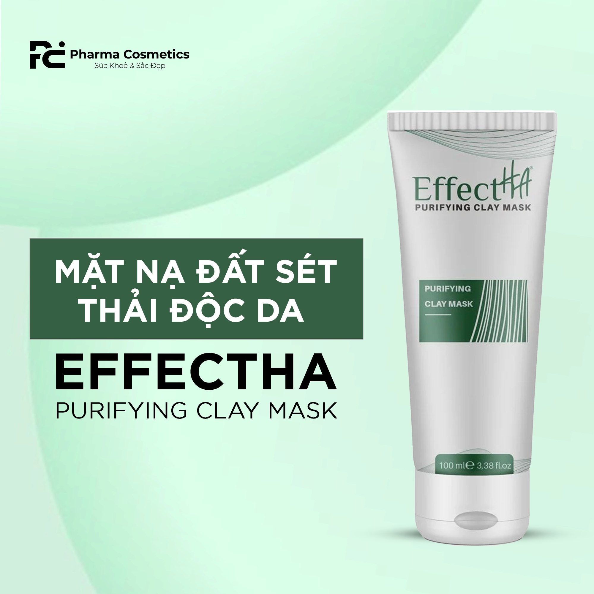 EFFECTHA PURIFYING CLAY MASK / MẶT NẠ ĐẤT SET THẢI ĐỘC DA