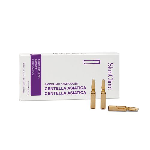 SKINCLINIC CENTELLA ASIÁTICA AMPOULES: Tinh Chất Rau Má Giúp Làm Dịu & Phục Hồi Làn Da Tổn Thương