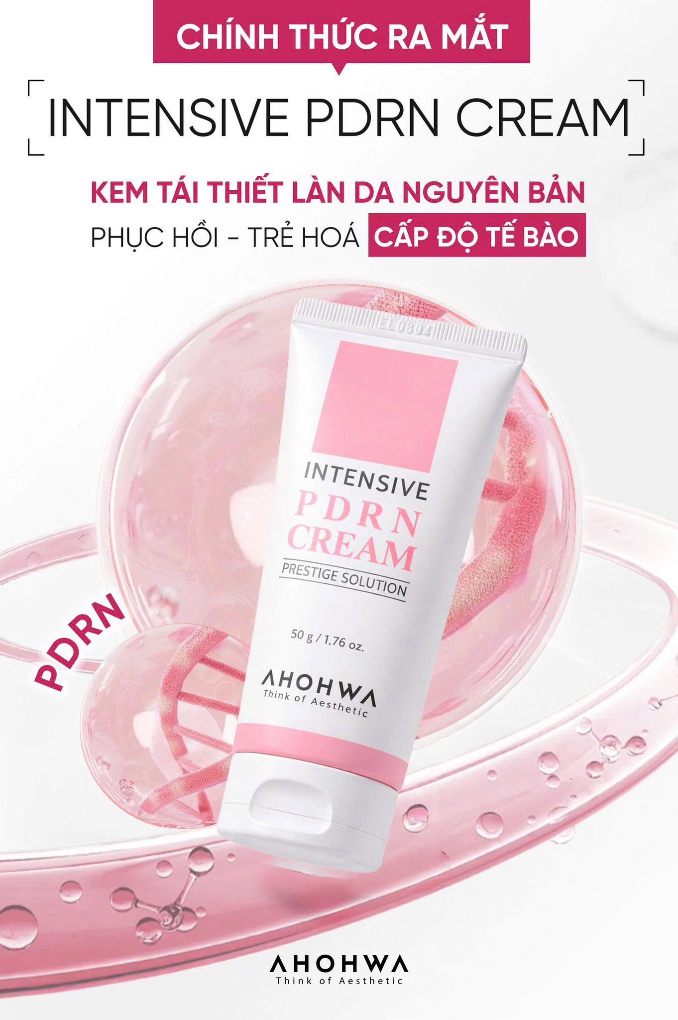 Ahohwa Intensive PDRN Cream – Kem Phục Hồi  Tái Thiết Làn Da Nguyên Bản Cấp Độ Tế Bào