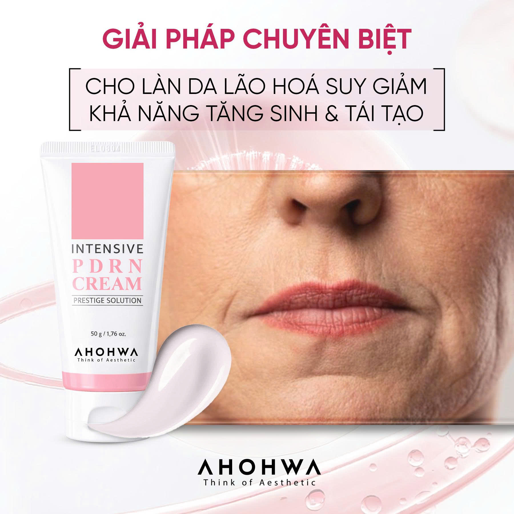 Ahohwa Intensive PDRN Cream – Kem Phục Hồi  Tái Thiết Làn Da Nguyên Bản Cấp Độ Tế Bào