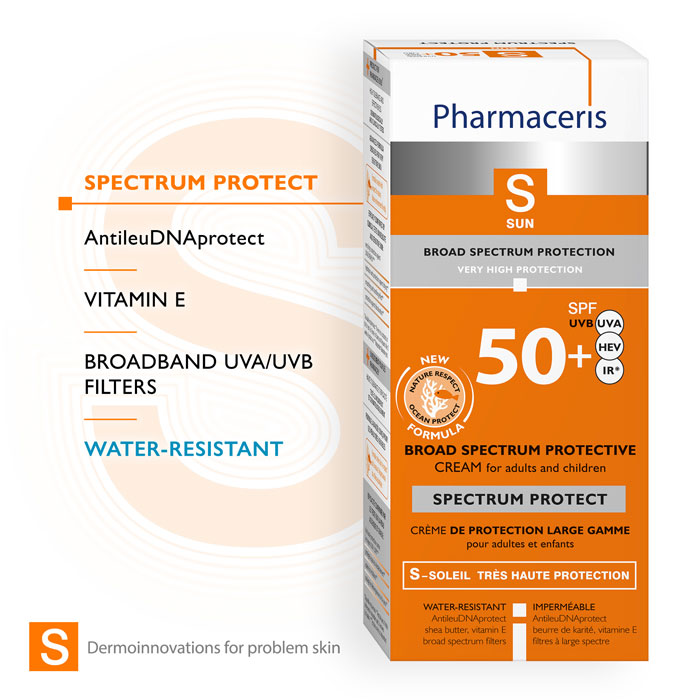 Pharmaceris S Broad Spectrum Protection Cream SPF 50+: Kem Chống Nắng Quang Phổ Rộng Bảo Vệ Da Toàn Diện