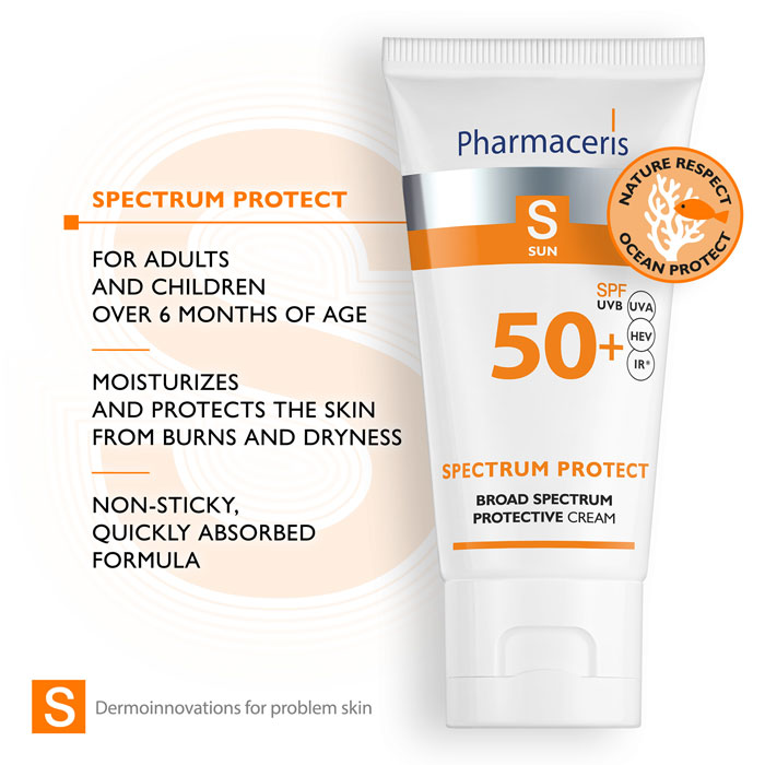 Pharmaceris S Broad Spectrum Protection Cream SPF 50+: Kem Chống Nắng Quang Phổ Rộng Bảo Vệ Da Toàn Diện