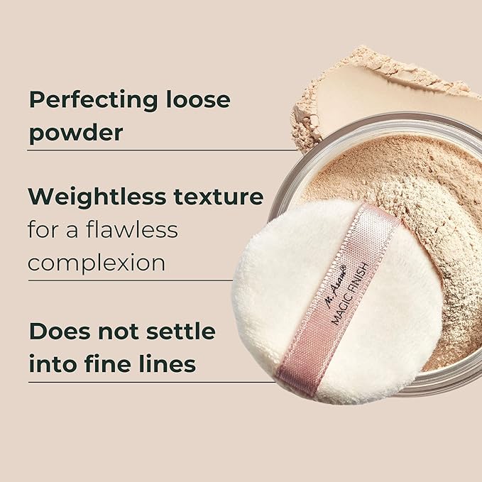 M. ASAM® MAGIC FINISH SETTING POWDER FINAL TOUCH BARE SKIN 15G / PHẤN BỘT TRONG SUỐT KIỀM DẦU 