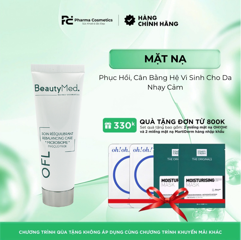 REBALANCING CARE " MICROBIOME" MASK: Mặt Nạ Phục Hồi, Cân Bằng Hệ Vi Sinh Cho Da Nhạy Cảm