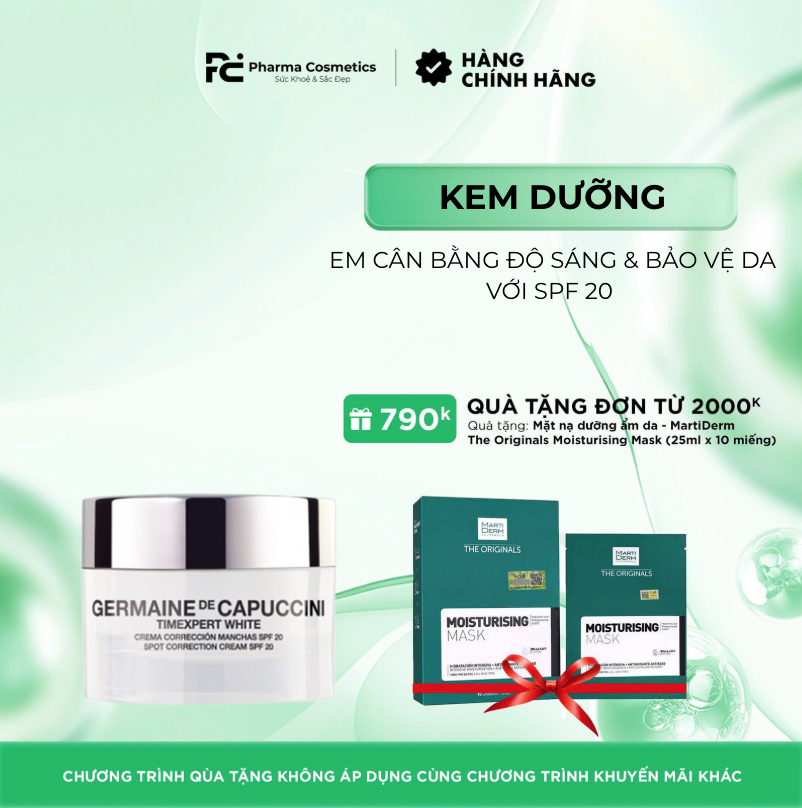 TIMEXPERT WHITE – SPOT CORRECTION CREAM SPF20/ KEM CÂN BẰNG ĐỘ SÁNG & BẢO VỆ DA VỚI SPF 20