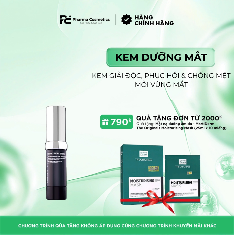 T. SRNS REPAIR NIGHT PROGRESS EYE/ HUYẾT THANH TÁI TẠO VÀ PHỤC HỒI CHUYÊN SÂU VÙNG MẮT T. SRNS REPAIR NIGHT PROGRESS EYE