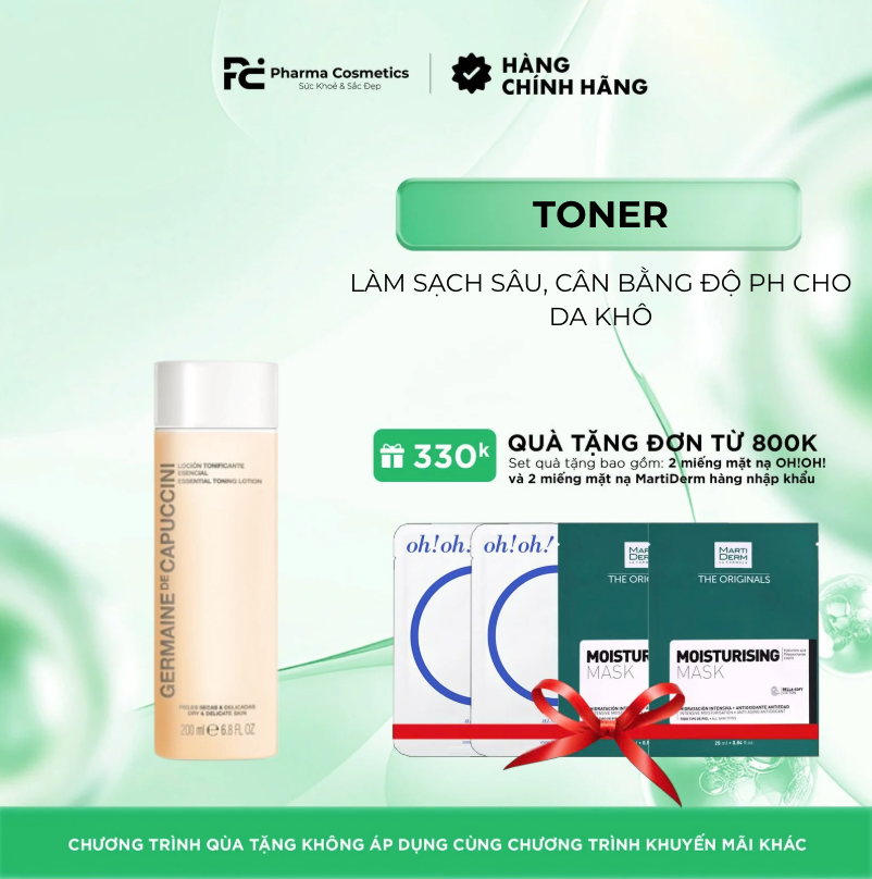 ESSENTIAL TONING LOTION/ LOTION LÀM SẠCH SÂU, CÂN BẰNG ĐỘ PH CHO DA KHÔ OPTIONS – ESSENTIAL TONING LOTION