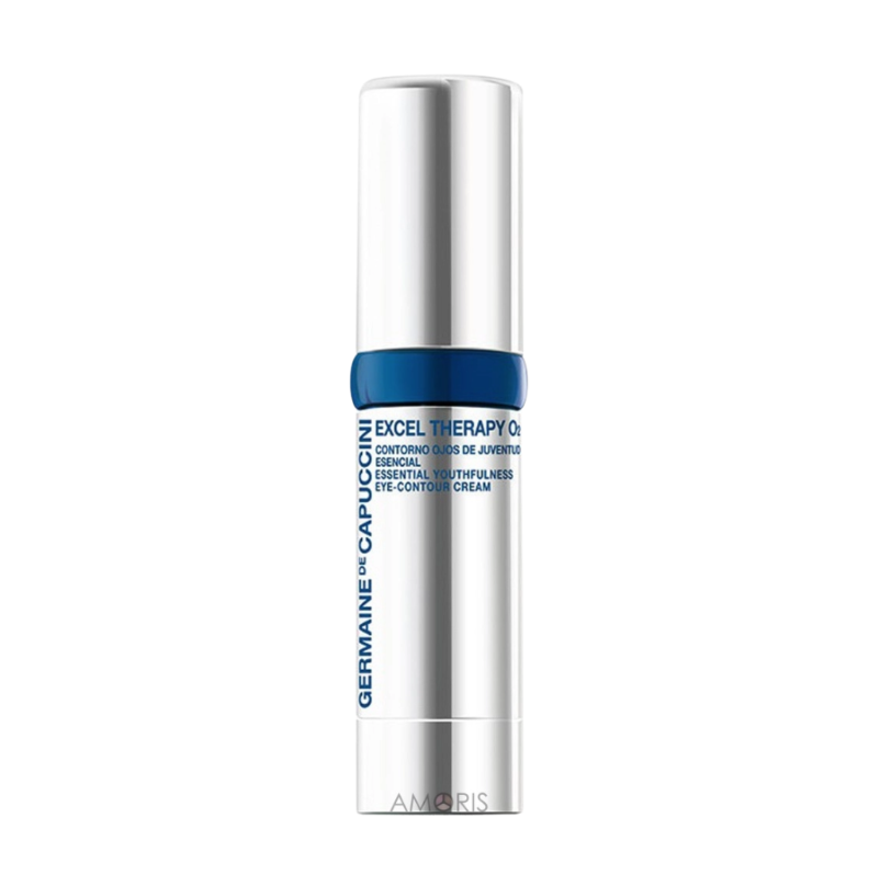 GERMAINE DE CAPUCCINI EXCEL THERAPY O2 ESSENTIAL YOUTHFULNESS EYE-CONTOUR CREAM: Kem Mắt Chống Ô Nhiễm, Giảm Thâm, Bọng Mắt, Chống Ánh Sáng Xanh