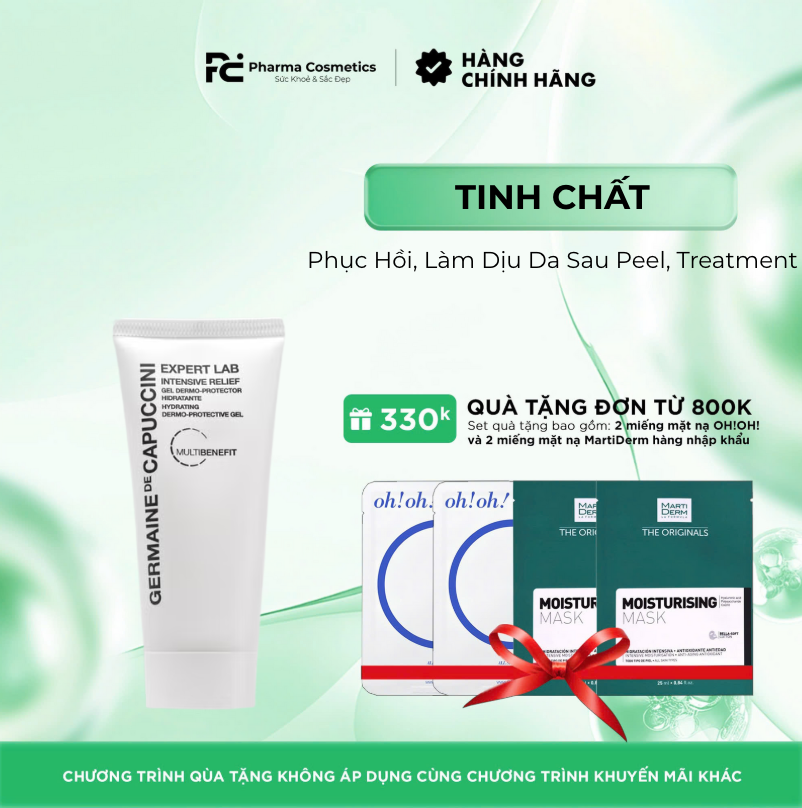 GERMAINE DE CAPUCCINI EXPERT LAB INTENSIVE RELIEF: Tinh Chất "Cứu Hỏa" Phục Hồi, Làm Dịu Da Sau Peel, Treatment