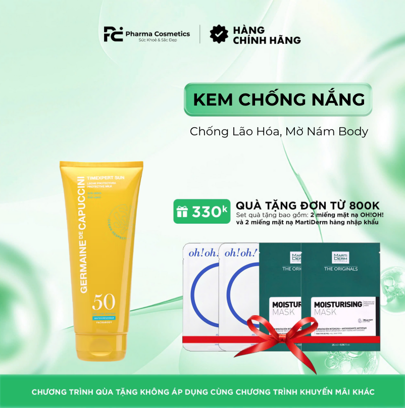 T SUN LECHE PROTECTORA PROTECTIVE MILK: Sữa Chống Nắng Toàn Thân Chống Lão Hóa, Mờ Nám Body