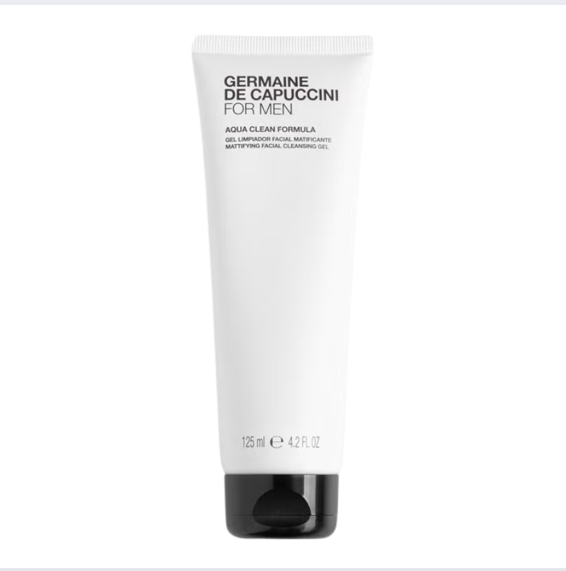GERMAINE DE CAPUCCINI FOR MEN AQUA CLEAN FORMULA GEL: Gel Rửa Mặt Cho Nam Sạch Sâu, Kiềm Dầu, Mát Lạnh