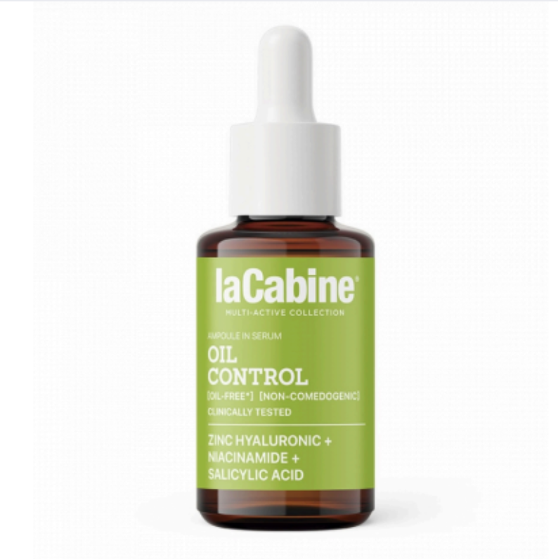 LA CABINE OIL CONTROL SERUM 30ML: Kiềm Dầu, Mờ Thâm, Se Lỗ Chân Lông (Niacinamide & Salicylic Acid)
