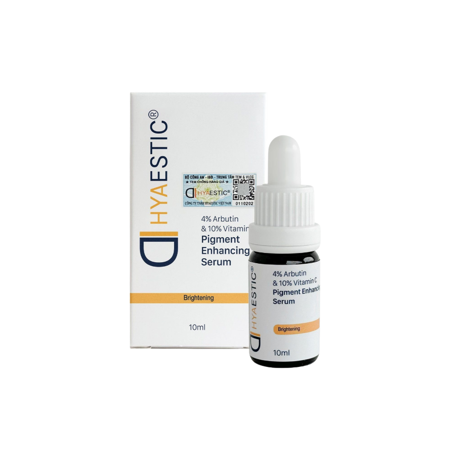 HYAESTIC PIGMENT ENHANCING SERUM: Tinh Chất Trị Nám & Trẻ Hóa Chuyên Sâu Với 4% Arbutin & 10% Vitamin C