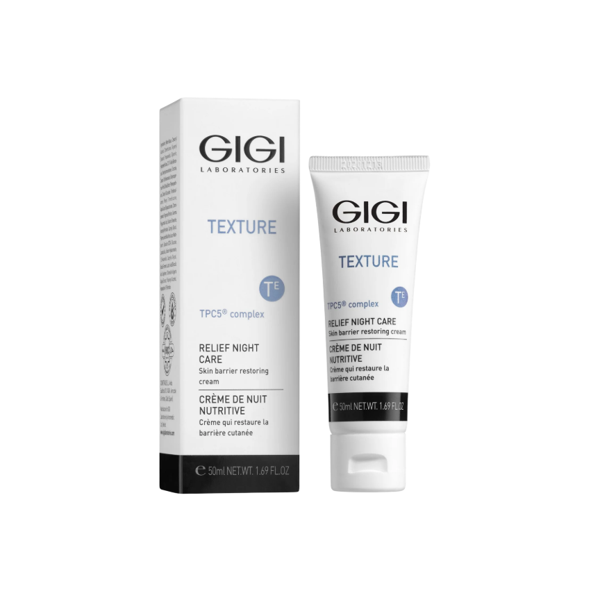 GIGI TEXTURE RELIEF NIGHT CARE CREAM / KEM DƯỠNG PHỤC HỒI VÀ NUÔI DƯỠNG DA BAN ĐÊM, CỦNG CỐ HÀNG RÀO BẢO VỆ DA 