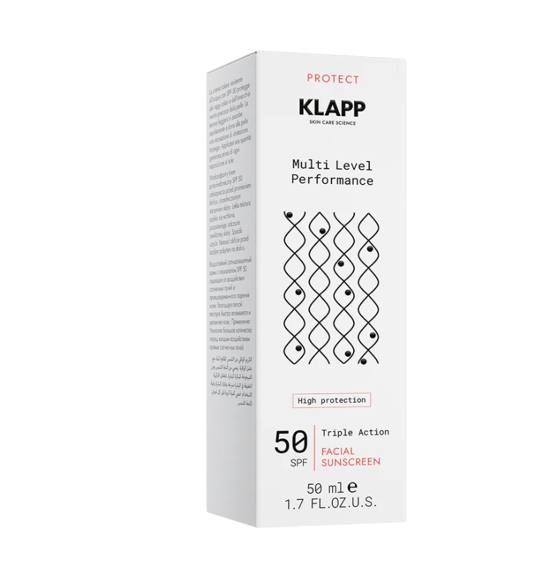 KLAPP Multi Level Performance Sun Protection Facial Sunscreen SPF 50: Bảo Vệ Đa Tầng & Dưỡng Ẩm Chuyên Sâu