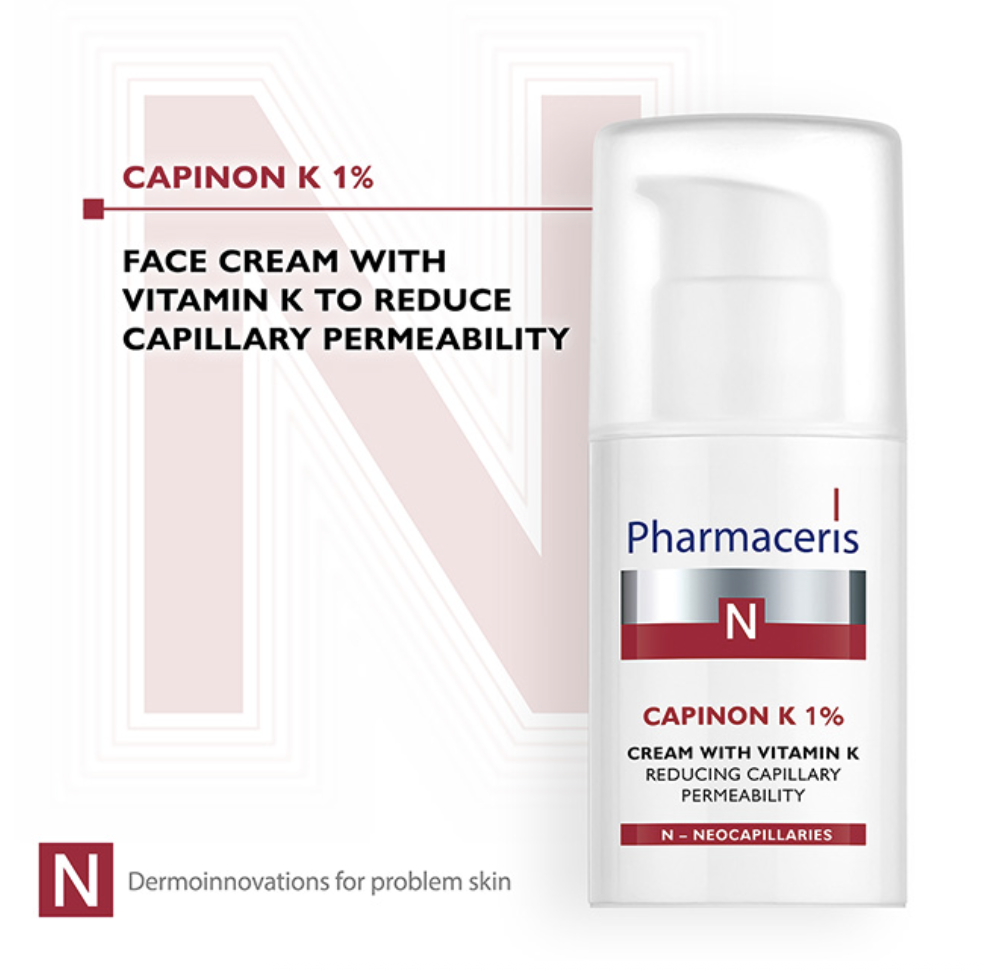 Pharmaceris N Capinon K 1%: Kem Dưỡng Phục Hồi, Giảm Đỏ & Mờ Mao Mạch Chuyên Sâu