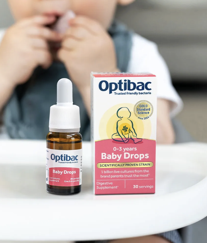 Optibac Baby Drops – Men Vi Sinh Nhỏ Giọt Cao Cấp Cho Trẻ Sơ Sinh Từ 0 Tháng Tuổi