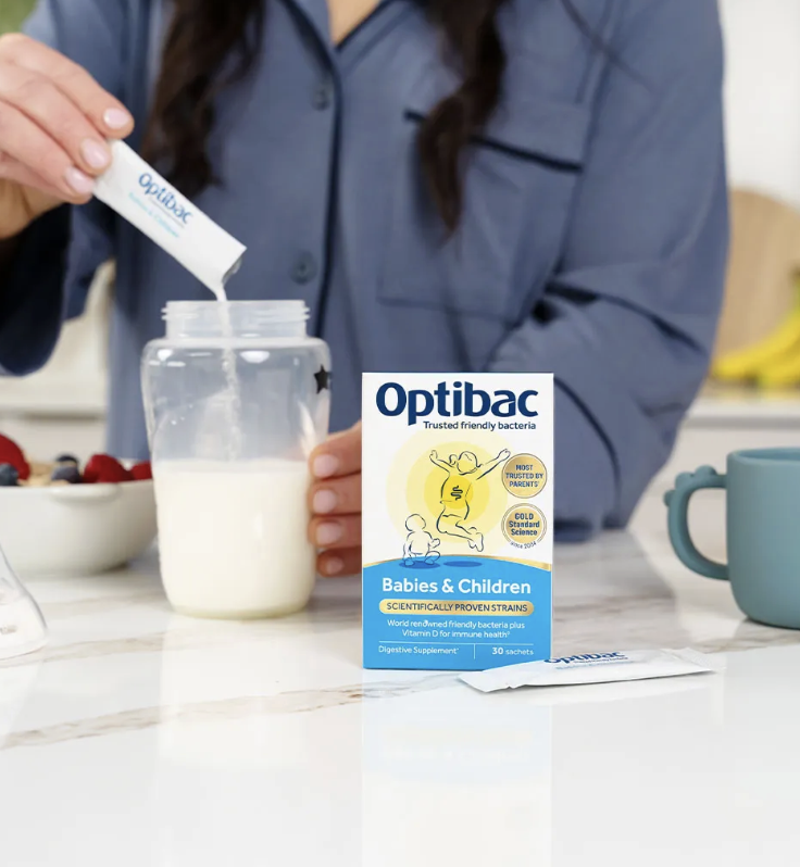 Optibac Babies & Children – Men Vi Sinh Cao Cấp Hỗ Trợ Tiêu Hóa & Miễn Dịch Cho Bé
