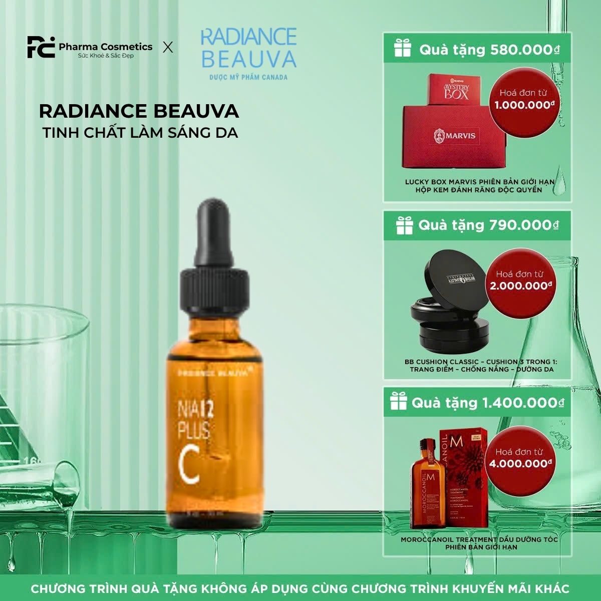 RADIANCE BEAUVA NIA12 PLUS C / TINH CHẤT LÀM SÁNG DA 