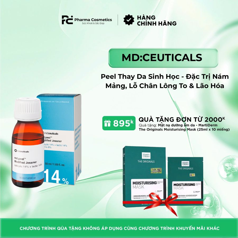 MD:PEEL MODIFIED JESSNER: Peel Thay Da Sinh Học - Đặc Trị Nám Mảng, Lỗ Chân Lông To & Lão Hóa