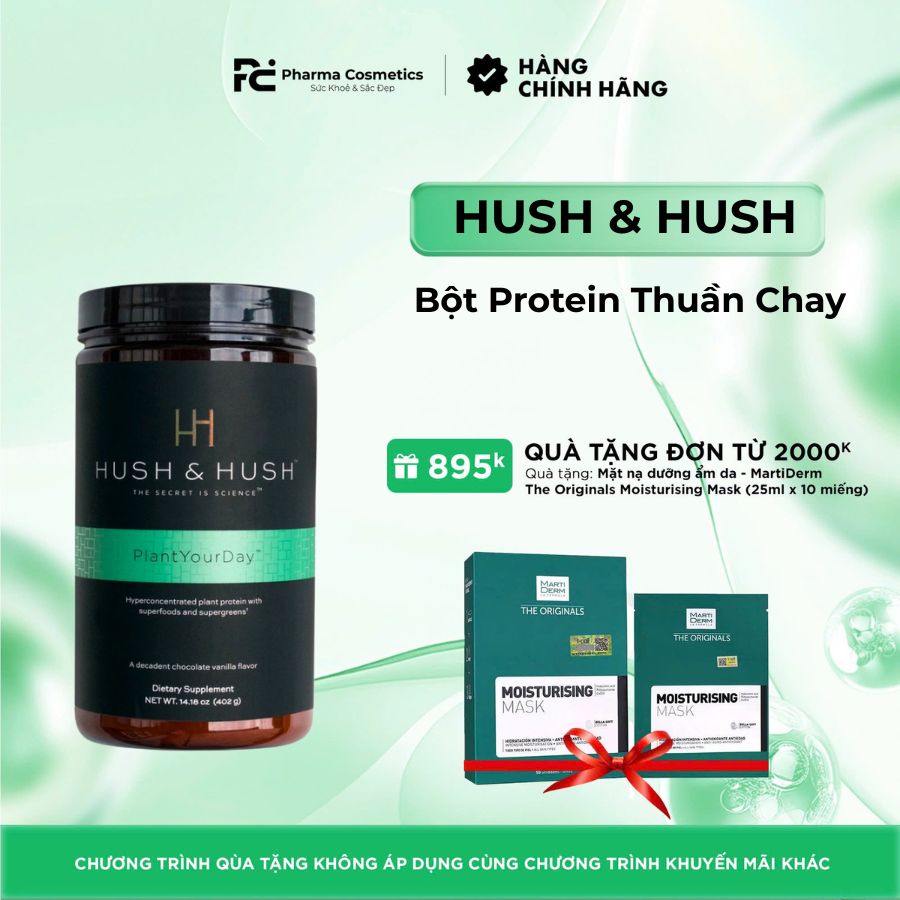 Hush and Hush PlantYourDay/ Bột Protein Thuần Chay