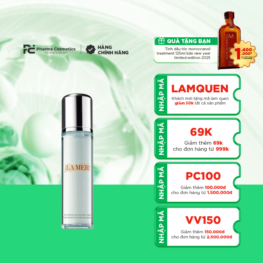 LA MER THE CLEANSING MICELLAR WATER / NƯỚC TẨY TRANG
