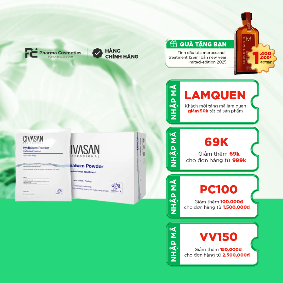CIVASAN HY+ BALSAM POWDER / MẶT NẠ DẺO CAO CẤP CIVASAN HY+ BALSAM POWDER / MẶT NẠ DẺO CAO CẤP