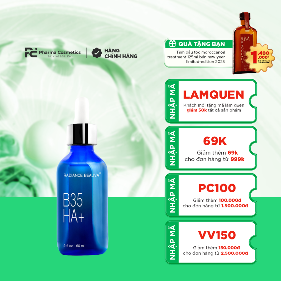 RADIANCE BEAUVA B35 HA+ / SERUM PHỤC HỒI HA PHÂN TỬ NHỎ 