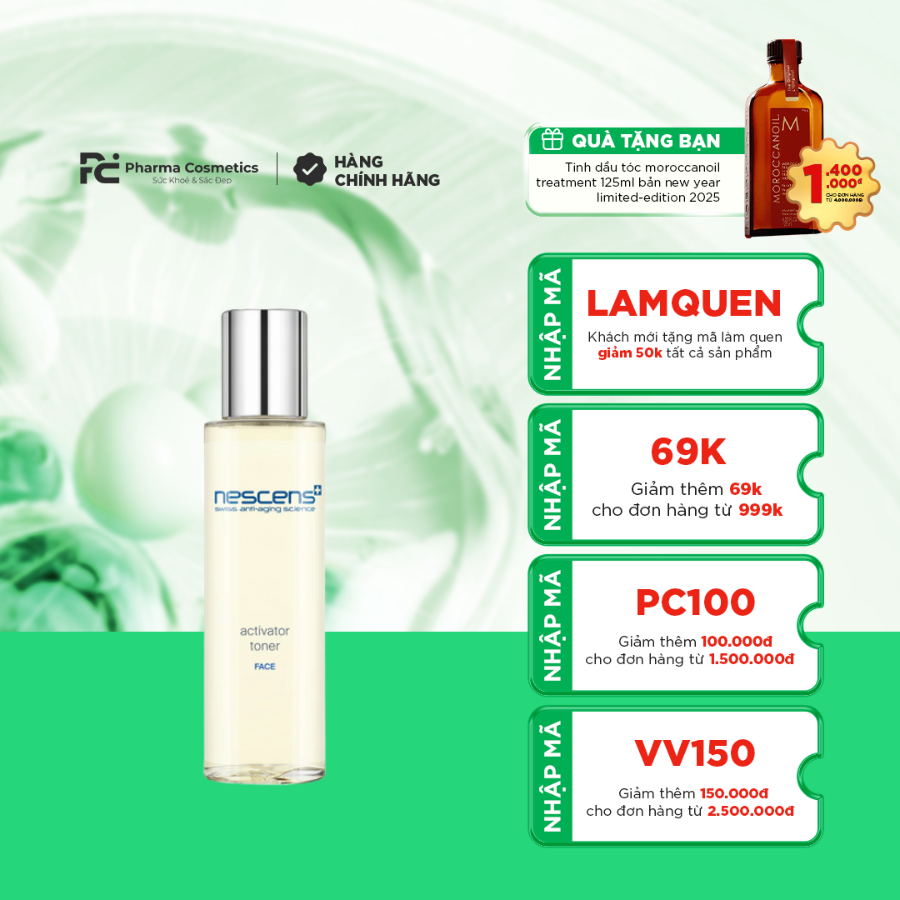 NESCENS  METABOLIC ACTIVATOR TONER – FACE / TONER KÍCH HOẠT CHUYỂN HOÁ 