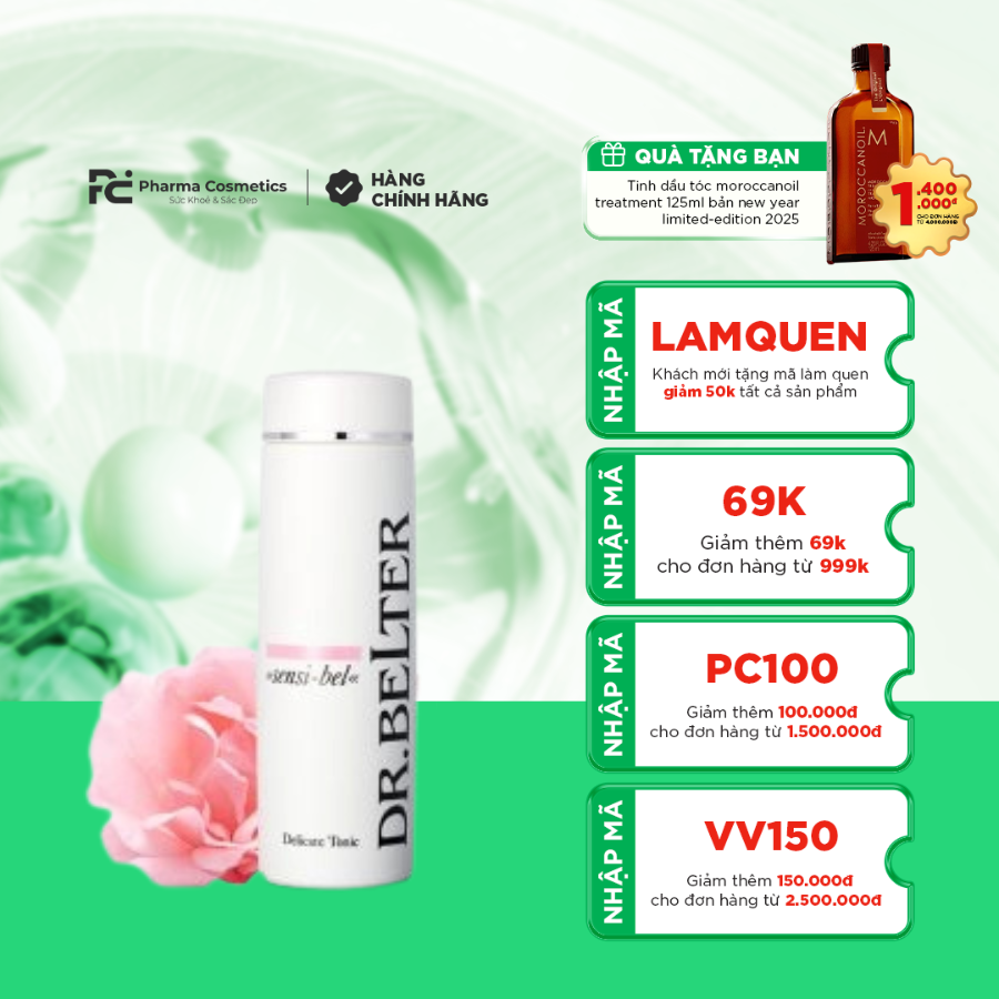 DR.BELTER SENSI - BEL DELICATE TONIC/ NƯỚC CÂN BẰNG DỊU NHẸ CHO DA NHẠY CẢM ( 200ML)