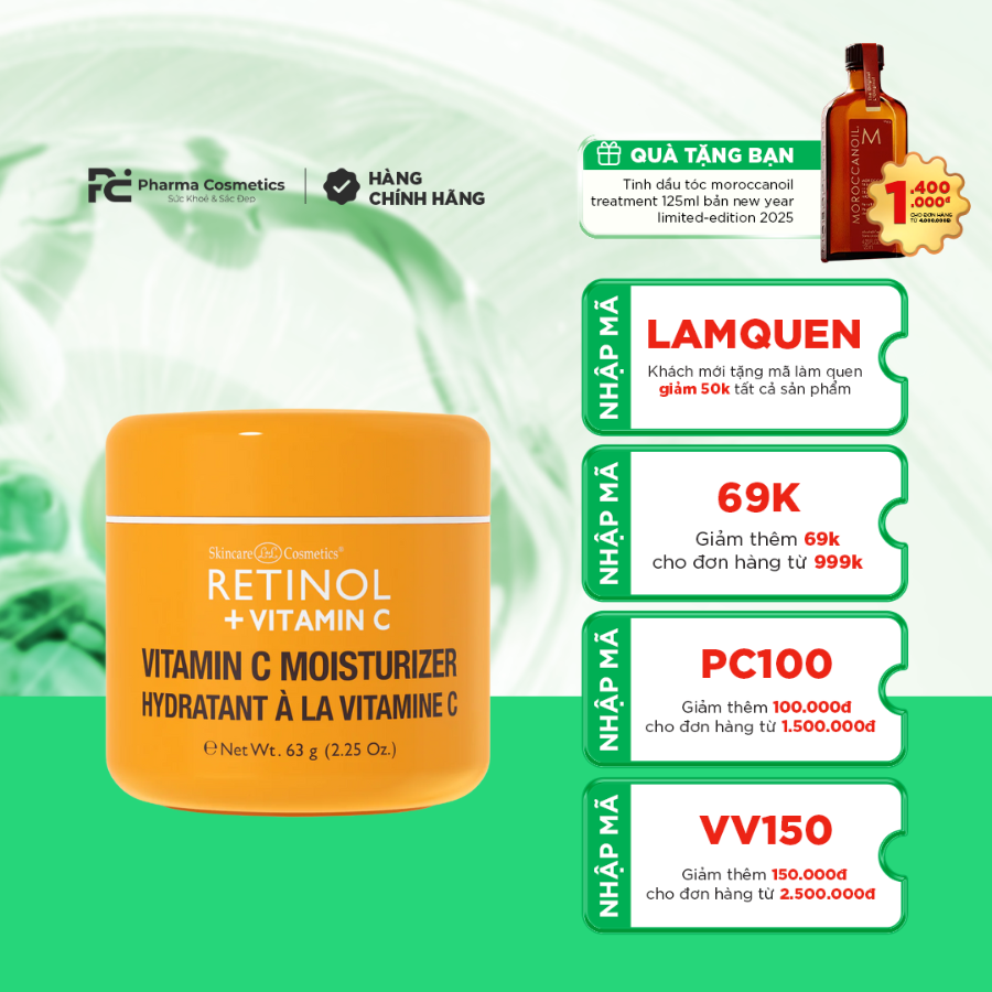 HCPHARMACY VITAMIN C MOISTURIZER / KEM DƯỠNG DA RETINOL + VITAMIN C 