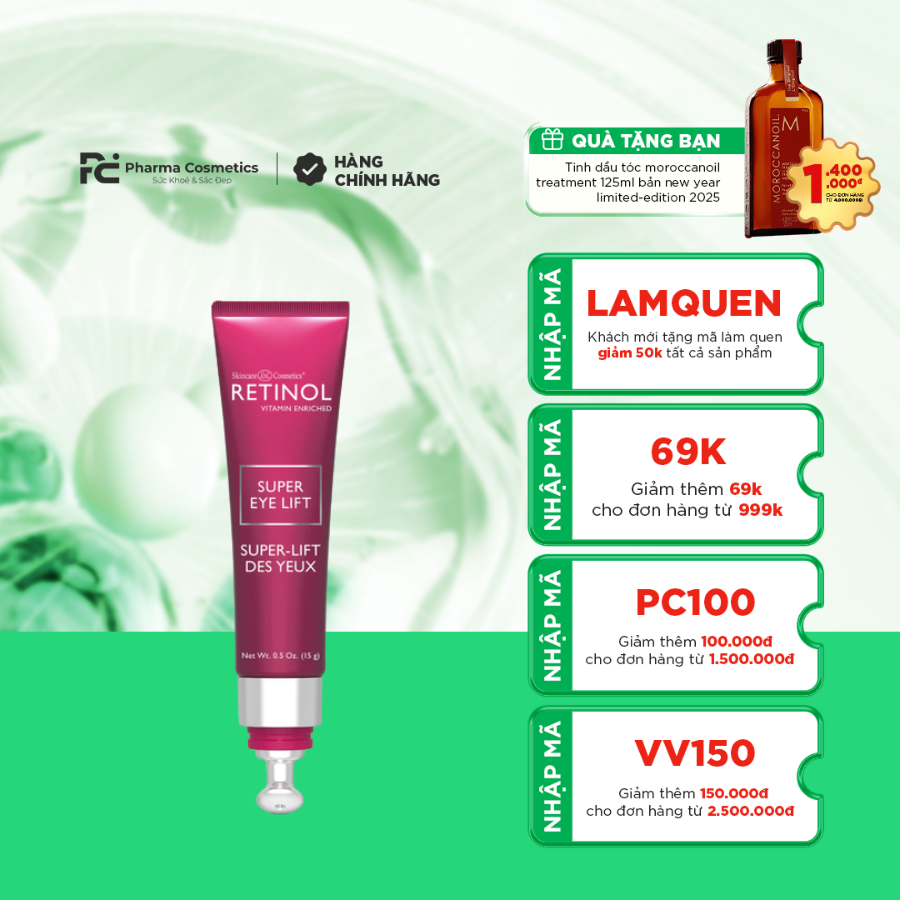 HCPHARMACY SUPER EYE LIFT / KEM DƯỠNG MẮT SUPER RETINOL 