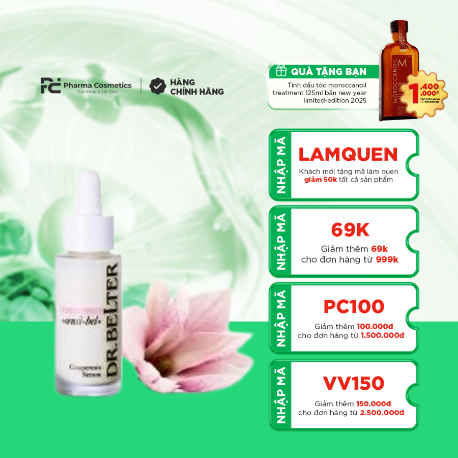 DR.BELTER COUPEROSIS SERUM/ TINH CHẤT LÀM DỊU, PHỤC HỒI VÀ BẢO VỆ DA KHỎI TÌNH TRẠNG NHẠY CẢM DR.BELTER COUPEROSIS SERUM