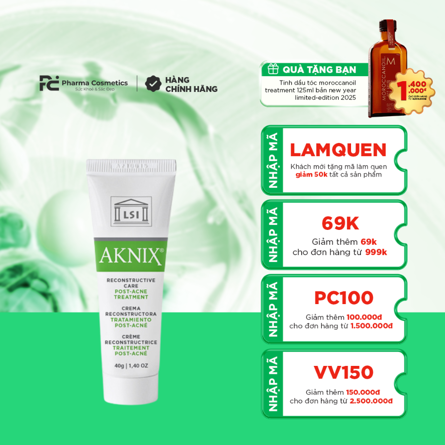 LSI AKNIX RECONSTRUCTIVE CARE / KEM DƯỠNG CHĂM SÓC TÁI TẠO DA 
