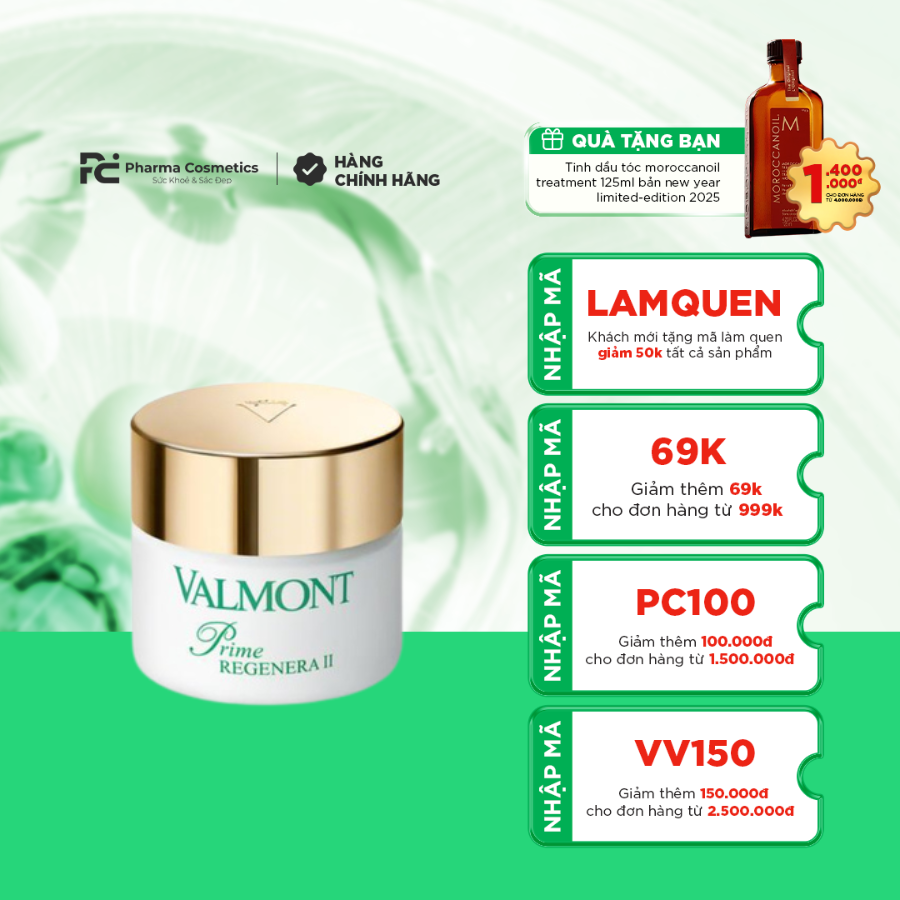 VALMONT PRIME REGENERA II / KEM NUÔI DƯỠNG VÀ PHỤC HỒI DA