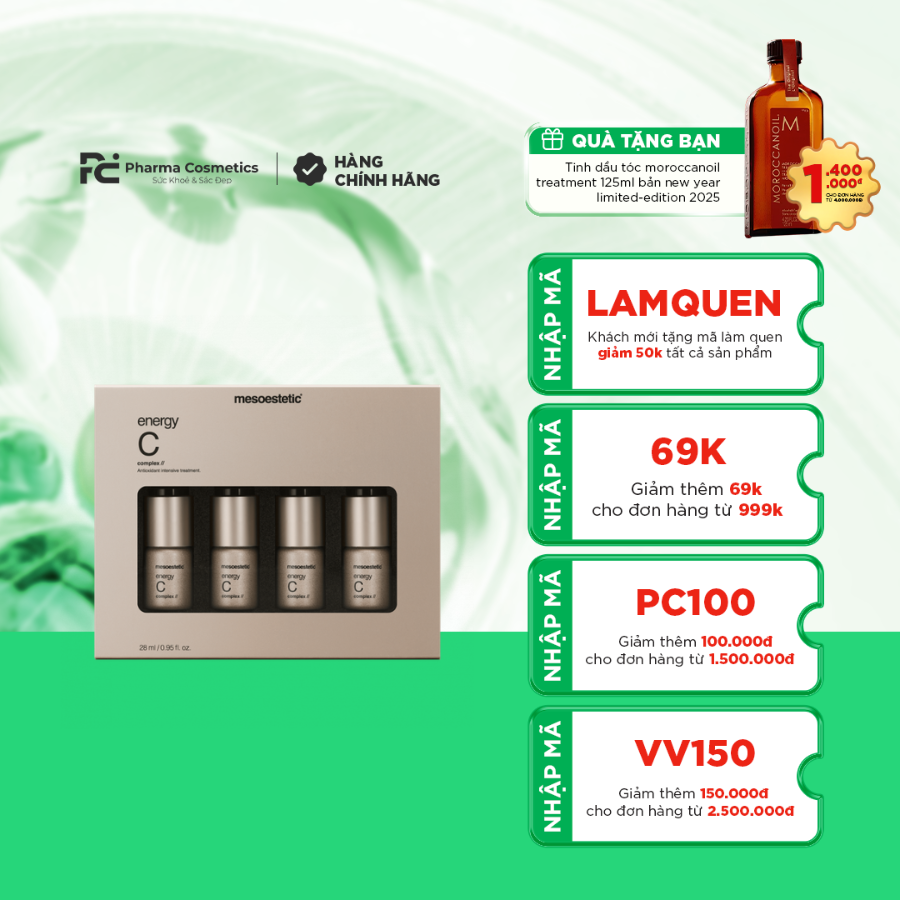 ENERGY C COMPLEX / SERUM ĐẶC TRỊ NÁM, SẠM, THIẾU SỨC SỐNG CHO VÙNG MẶT