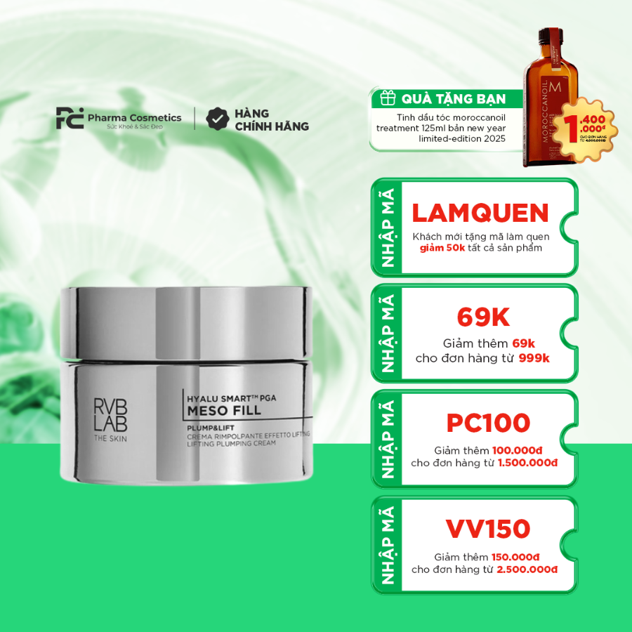 RVB LAB MESO FILL PLUMP&LIFT LIFTING PLUMPING CREAM / KEM LÀM ĐẦY VÀ NÂNG CƠ 